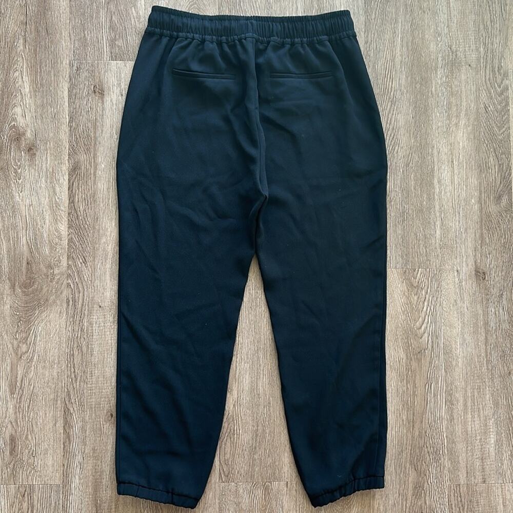 J.Crew 365 Crepe High Rise Jogger Pants Black Size 10 Pull-On Ankle Tapered - Picture 7 of 7